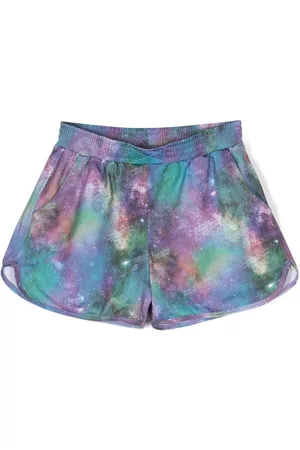 Le pandorine Meisjes Shorts - Cosmic-print stretch shorts