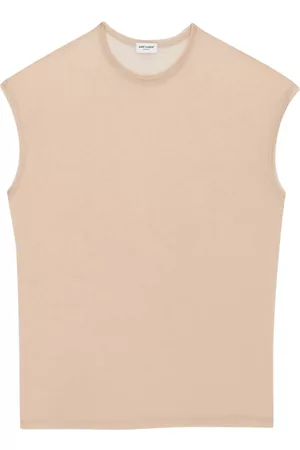 Saint Laurent Heren Gilets - Sleeveless cotton T-shirt