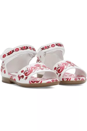 Dolce & Gabbana Sandalen - Majolica-print open toe sandals