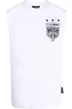 Philipp Plein Heren Vesten - Logo-print cotton vest
