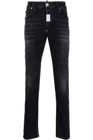 Philipp Plein Heren Slim - Super Straight cotton jeans