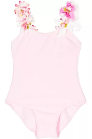 SELINIACTION KIDS Meisjes Badpakken - Floral-appliqué bow-detail swimsuit