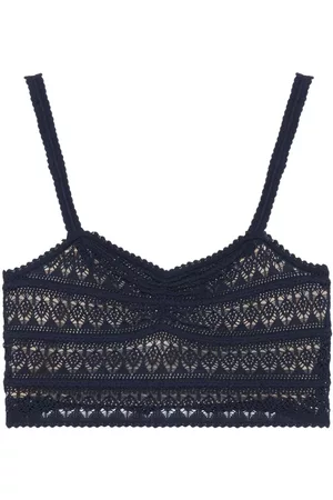 Gucci Dames Gebreide Tops - Sleeveless cotton knitted top
