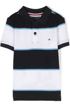Tommy Hilfiger Poloshirts - Logo-embroidered striped polo shirt