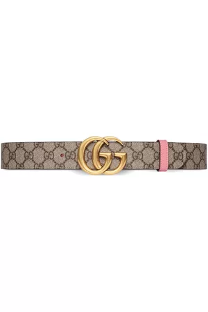 Gucci Dames Riemen - Double G buckle reversible belt