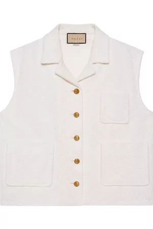 Gucci Dames Katoenen Truien - GG cotton jersey gilet