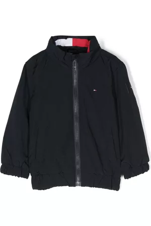 Tommy Hilfiger Donsjassen - Embroidered-logo zip-up jacket