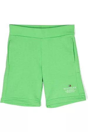 Tommy Hilfiger Jongens Shorts - Logo-embroidered shorts