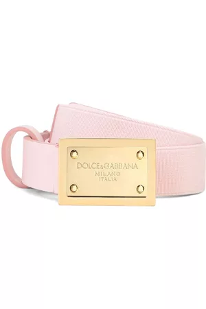 Dolce & Gabbana Riemen - Logo-plaque leather belt
