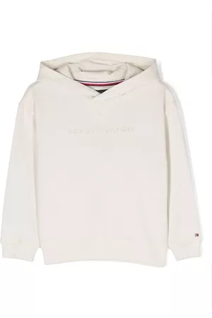 Tommy Hilfiger Jongens Hoodies - Logo-embroidered cotton hoodie