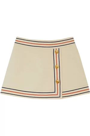 Gucci Dames Overslag Rokken - Striped cotton wrap skirt