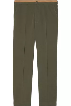 Gucci Heren Broeken - Logo-embroidered straight-leg trousers