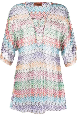 Missoni Dames Telefoon hoesjes - Striped lace-up cover-up