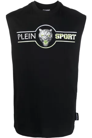 Philipp Plein Heren Tops - Logo-print cotton tank top