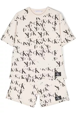 Calvin Klein Shorts - Logo-print two-piece set