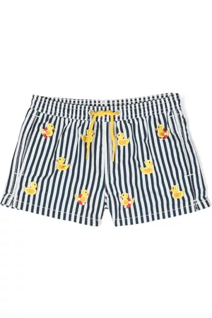 MC2 SAINT BARTH Shorts - Embroidered-duck swim shorts