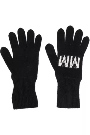 Maison Margiela Handschoenen - Logo intarsia-knit gloves