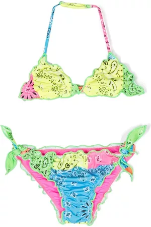 MC2 SAINT BARTH Meisjes Tankini's - Banana-print bikini set