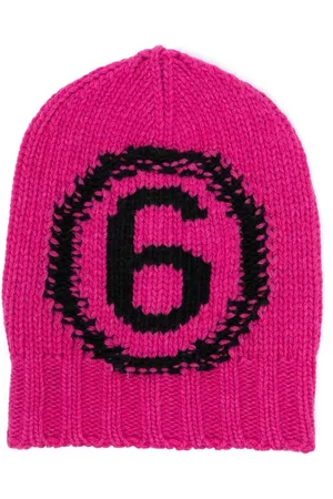 Maison Margiela Meisjes Mutsen - Intarsia-knit logo beanie hat
