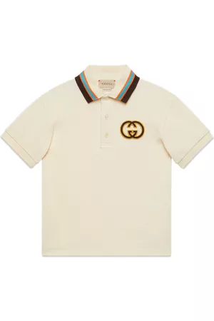 Gucci Jongens Poloshirts - Children's stretch cotton piquet polo top