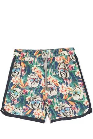 MC2 SAINT BARTH Shorts - Graphic-print swim shorts