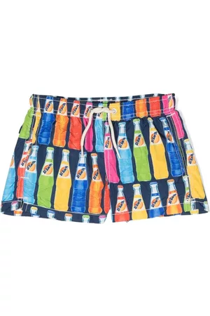 MC2 SAINT BARTH Shorts - Bottles-print swim shorts