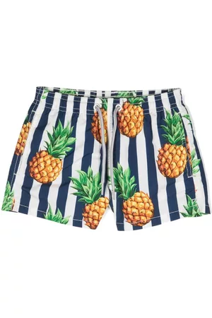 MC2 SAINT BARTH Shorts - Pineapple-print swim trunks