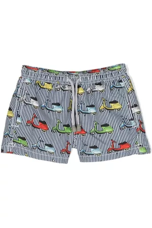 MC2 SAINT BARTH Shorts - Scooters-print swim trunks