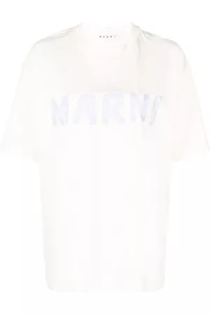 Marni Dames Korte mouw - Logo-print short-sleeve T-shirt
