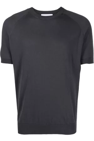 D4.0 Heren Gebreide Vesten - Short-sleeved knitted cotton T-shirt