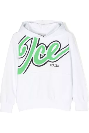 Iceberg Jongens Lange mouw - Logo-print long-sleeve hoodie
