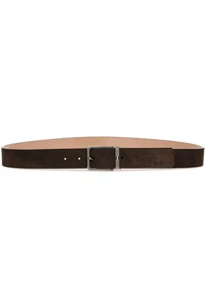 Bally Heren Riemen - Arki buckle-fastening suede belt