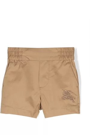 Burberry Shorts - Logo-embroidered cotton shorts