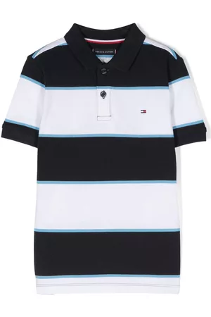 Tommy Hilfiger Jongens Poloshirts - Piqué striped polo shirt