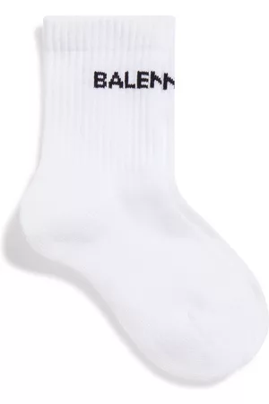 Balenciaga Geprinte Sokken - Intarsia-knit logo print socks