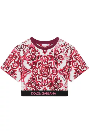 Dolce & Gabbana Meisjes T-shirts - Majolica print T-shirt