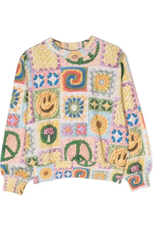Molo Meisjes Sweaters - Marge patchwork-design sweatshirt