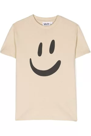 Molo Meisjes T-shirts - Roxo smiley-face print T-shirt