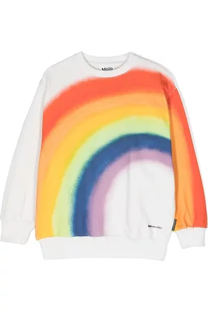 Molo Meisjes Sweaters - Monti rainbow-print sweatshirt