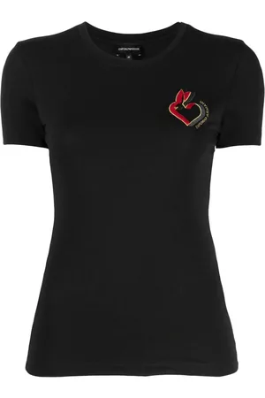 Emporio Armani Dames Korte mouw - Logo-print short-sleeve T-shirt