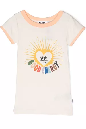 Molo Meisjes T-shirts - Graphic-print organic-cotton T-shirt
