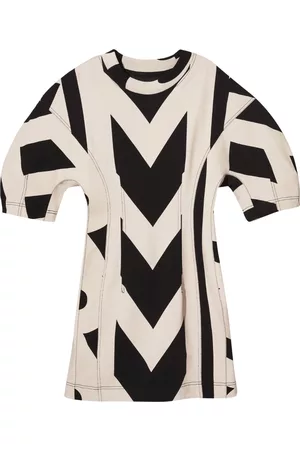Marc Jacobs Dames Geprinte jurken - Monogram-print puff-sleeve T-shirt dress