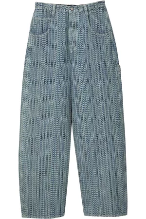 Marc Jacobs Dames Bootcut - Monogram-jacquard low-rise jeans