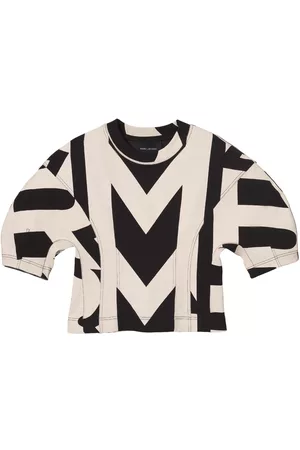 Marc Jacobs Dames Geprinte Overhemden - Monogram-print puff-sleeve T-shirt