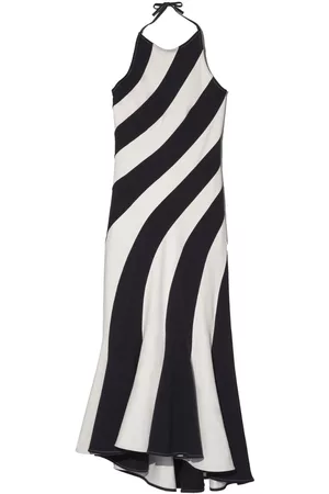 Marc Jacobs Dames Halterjurken - The Wave striped halterneck dress