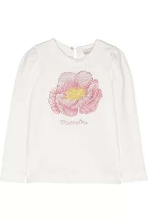 MONNALISA Tunieken - Crystal-embellished cotton tunic