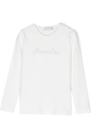 MONNALISA Meisjes T-shirts - Logo-embellished stretch-cotton T-shirt