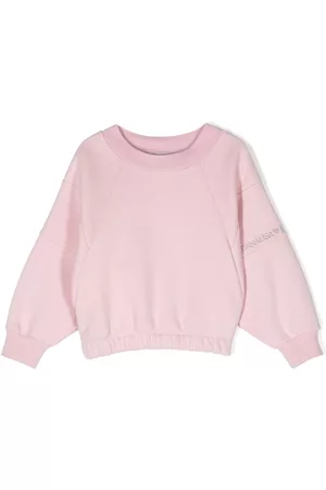 MONNALISA Meisjes Sweaters - Logo-print cotton-blend sweatshirt