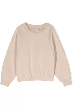 MONNALISA Meisjes Sweaters - Logo-print cotton-blend sweatshirt