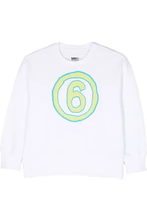Maison Margiela Meisjes Sweaters - Numerical print crew neck sweatshirt